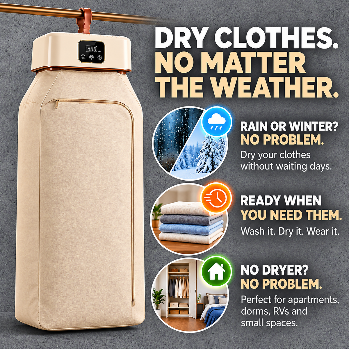 LERVEL Portable Clothes Dryer